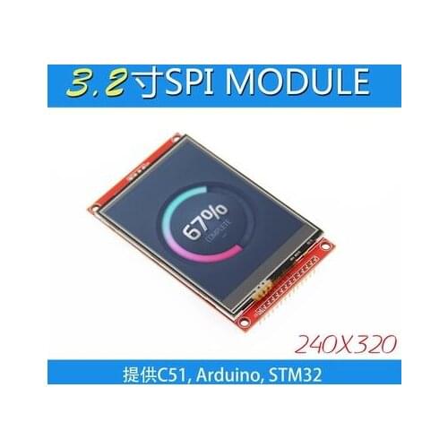 3.2 inch 14P 65K SPI TFT LCD Screen Module with Touch Panel ILI9341 Drive IC 320(RGB)*240
