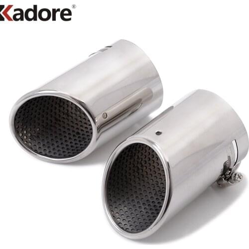 For Volkswagen CC 2008-2014 Passat B6 2006-2010 EOS 2007-2012 Stainless Steel Car Exhaust Tip Muffler Cover Accessories