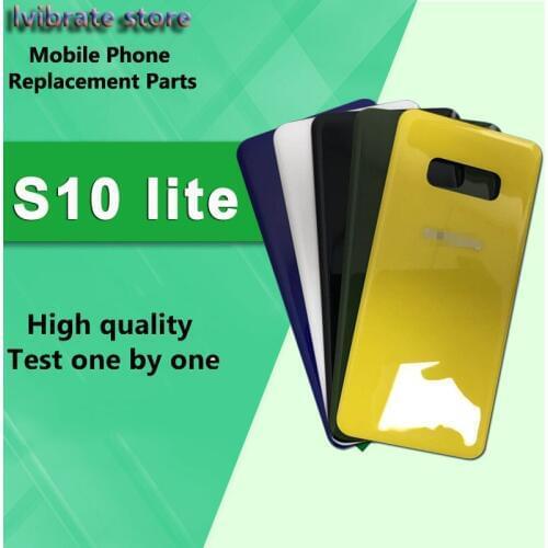 New glass Battery Back Rear Cover Door Housing For Samsung galaxy S10 lite G9700 5.8" Battery Cover S10lite back shell repair