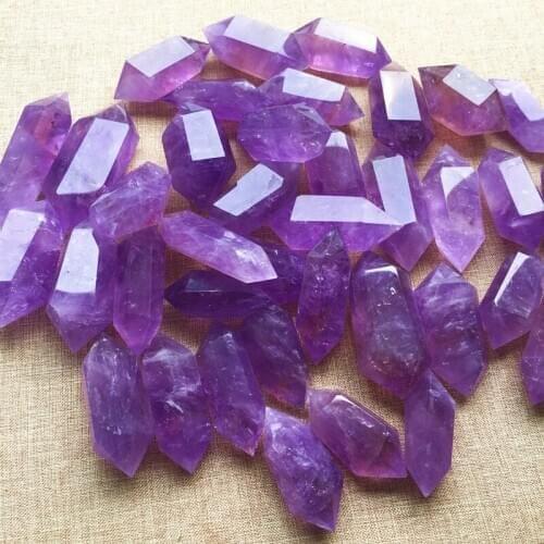 Wholesale Genuine Natural Free shippingPretty Amethyst Quartz Crystal Point Healing