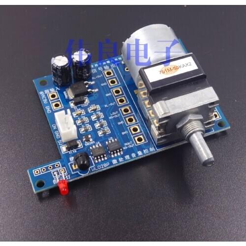 Audio Amplifier Pre-level Volume Control Board (automatically Adjusts the Sound When Starting Up) Remote Control Volume