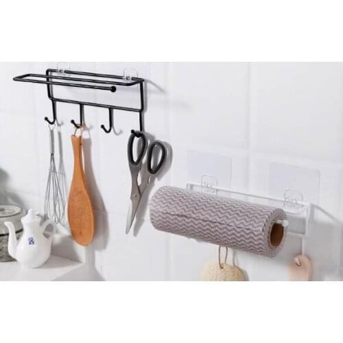 Bathroom Drain Shelf Household Washing Racks Free Punching Wrought Iron Double Shelf Storage Bathroom Rack