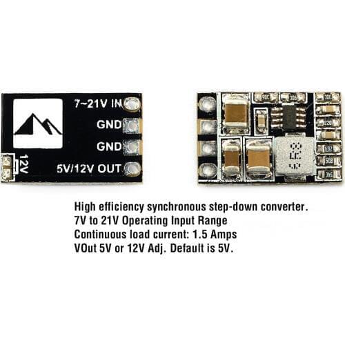 2PCS Original Matek Micro BEC Step-down Module 5/12 V Adjustable Output 2-5s Lipo Battery For Voltage Reduction Power Module
