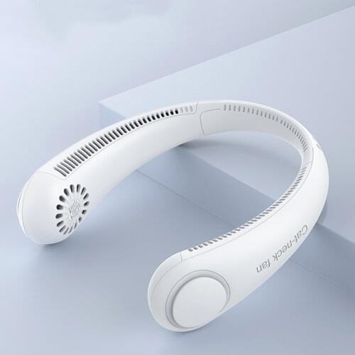 Mini Portable Neck Fan Bladeless USB Rechargeable Hanging Sports Fans For Home Outdoor Air Conditioner Cooler Summer Cool Tools