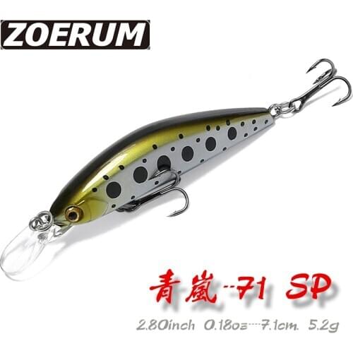 5.2g 70mm Trout Minnow Fishing Lure Crank Wobblers Crankbait Lure Bait Fishing Sinking Small Mini Japan Pike Hard Jerkbait