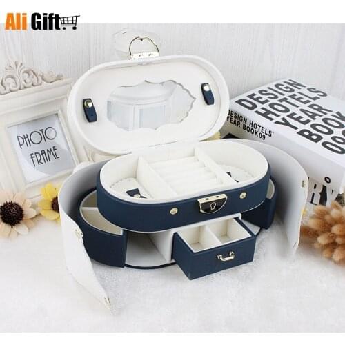 Butterfly Transparent Double Jewelry Original Simple Jewelry Storage Box Makeup Organizer Multi-function Jewelry Box Gift Women