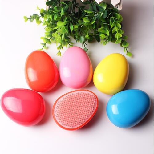 Egg Design Magic Hair Brush Plastic Tangle Detangling Comb Head Scalp Massage Comb Salon Shower Hair Styling Tools Wholesale