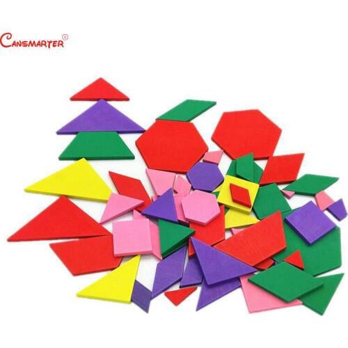 Montessori Educational Geometric Board Colorful Puzzles Early Education Kids Toys Wooden Montessori Materials Math Toy