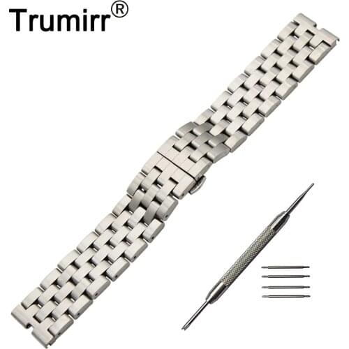 22mm Stainless Steel Watchband +Tool for Motorola Moto 360 1 1st Gen 2014 Smart Watch Butterfly Buckle Strap Band Wrist Bracelet