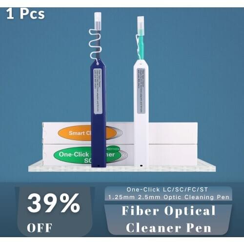 Optical Fiber Cleaner Pen One-Click LC/SC/FC/ST 1.25mm and 2.5mm Optic Cleaning Pen
