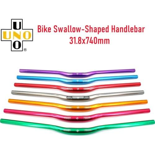 UNO Aluminum Alloy Bicycle Road Handlebar MTB Bike Handlebar 31.8x740mm 9 Colors Bike Accessories