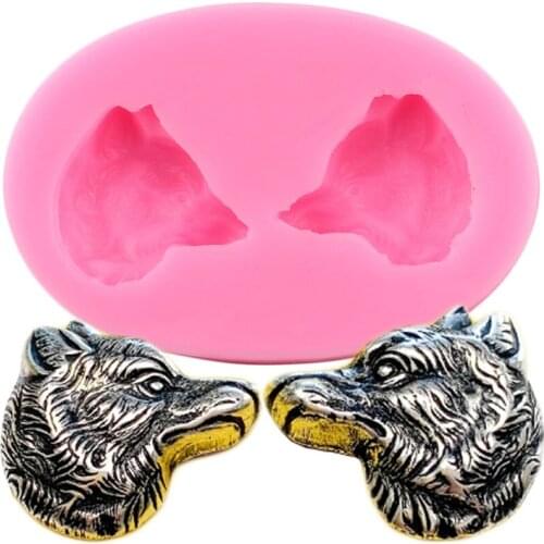 Fox Head Silicone Mold DIY Animal Cupcake Topper Fondant Molds Cake Decorating Tools Resin Clay Candy Chocolate Gumpaste Moulds