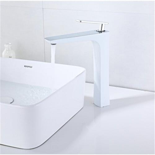 Basin Faucets Black/Gold Brass Mix-colors Bathroom Tall Basin Mixer Faucet Cold Hot Wash-basin Crane Mixer Taps Torneira