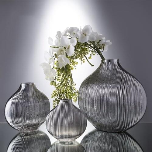 Glass Vases Retro Vase For Flowers Vintage Home Decor Hogar Decoración Jarrones Decorativos Modern Decoration Salon Terrarium