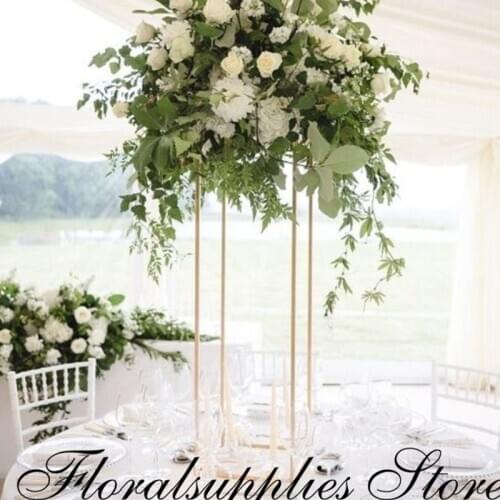 Wedding decoration meter gold flower Stand Display Rack Marriage Aisle Decoration for Weddings event party decor floral stand