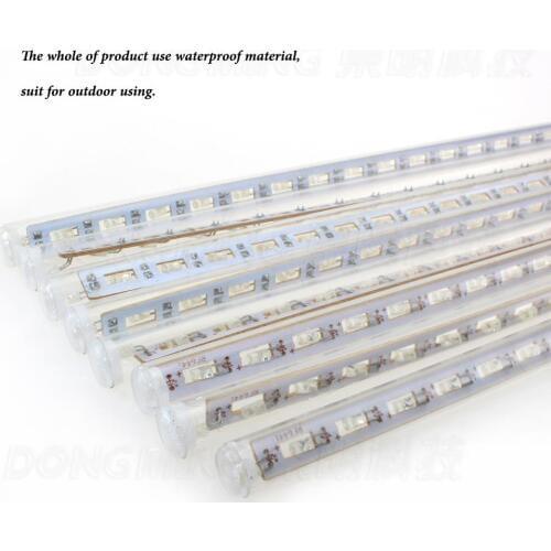 30CM EU US plug AC 100-240v Meteor Rain Tubes LED String Light snowfall For Christmas tree Wedding Party outdoor Decoration