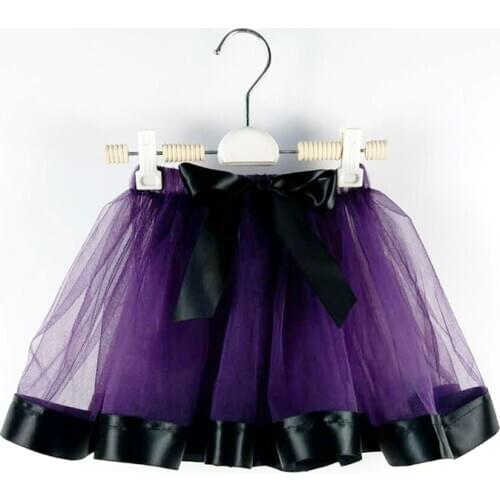 Dark purple Tutu girl Skirts Princess pettiskirt ballet dance tutu skirt Kids party miniskirt wedding Chlidren clothing Vestido