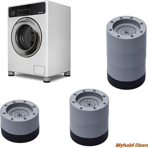 Universal Anti Vibration Feet Pads Washing Machine Rubber Mat Anti-Vibration Pad Dryer Refrigerator Base Fixed Non-Slip Pad