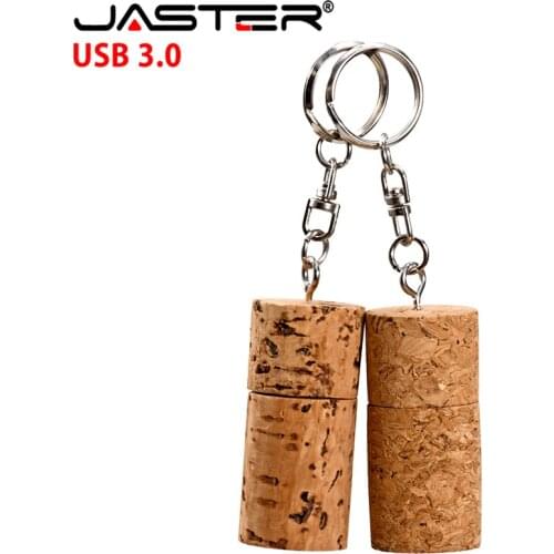 JASTER (10 PCS free LOGO) Wooden USB 3.0 cork wood usb flash drive pendrive 4GB 8GB 16GB 32GB 64GB memory stick