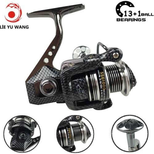 Lieyuwang All Metal All aluminum alloy material Fishing wheel 12+1BB Fishing reel Spinning wheel 4.7:1 Carretilha de pesca Daiwa