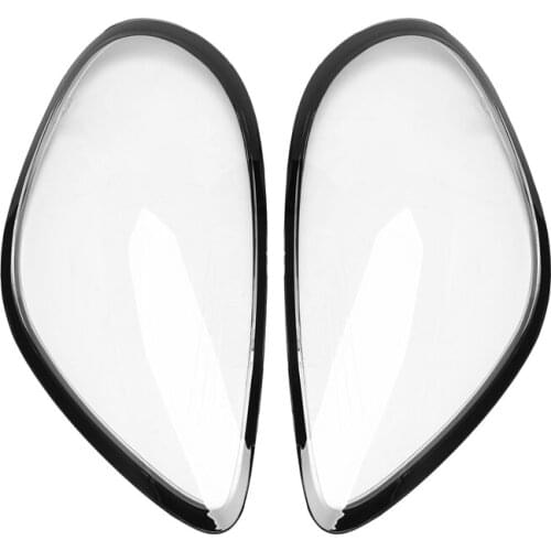 1 Pair For-Porsche Cayman 981 2013-2016 Car Headlight Len Cover Headlight Lampshade Replacement Front Light Auto Shell
