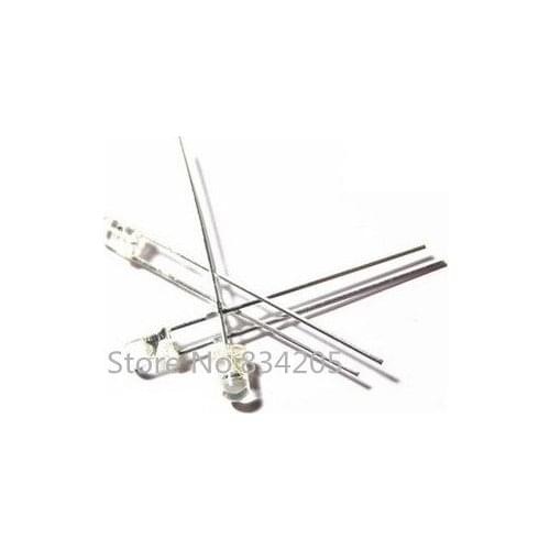 3mm orange LED transparent round head Light Beads