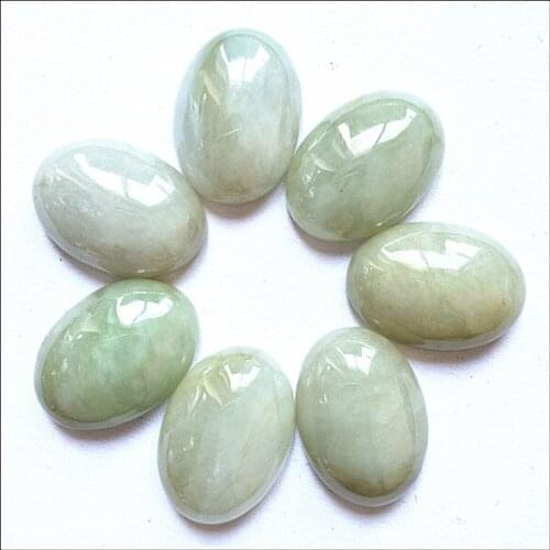 3pcs Natural Emeralds Stone Cabochon Beads accessories for charms bracelets pendants making 12x16mm 13x18mm 15x20mm STONE CABS