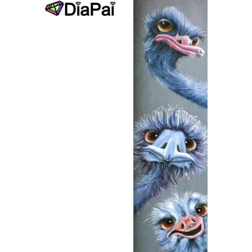DIAPAI Diamond Painting 5D DIY 100% Full Square/Round Drill "three Ostrich" Diamond Embroidery Cross Stitch 3D Decor A14954