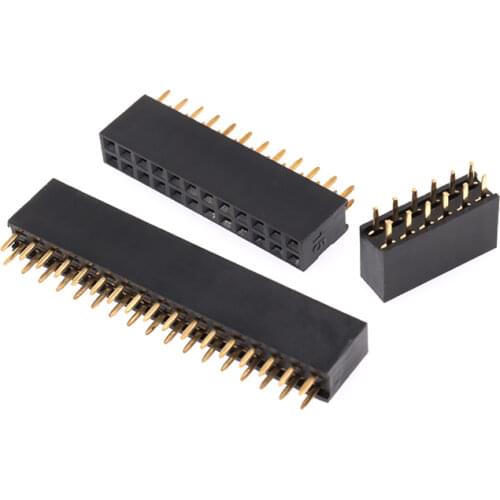 Free shipping 10PCS Double female header 2.54 2*20P needle 2.54mm +Best quality