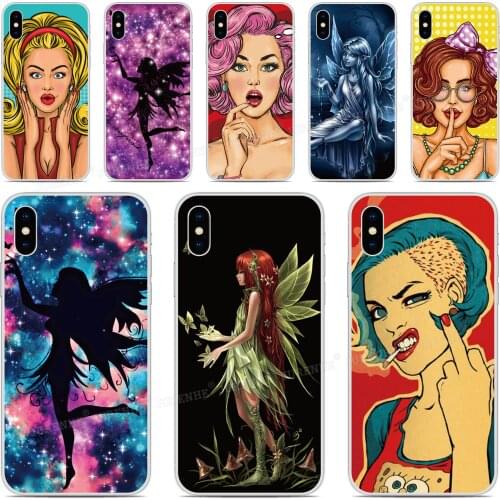 Sexy Fairy Girl Cover For Alcatel 3 3V 3X 1 3C 1C 1X 1V 1S 2019 Soft TPU Case For Alcatel 1SE 1S 1V 3L 3C 1A 1B 2020 Phone Case