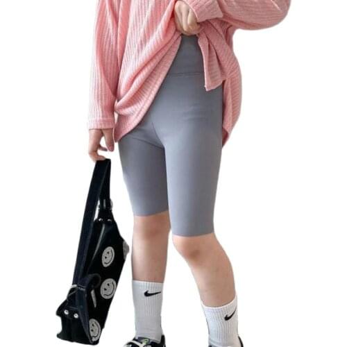 Childrens Shorts For Teenages Girls Bottom Leggings 3-14 Years Girls Knee-length Toddler Kids Half Pants Summer Skinny Trousers