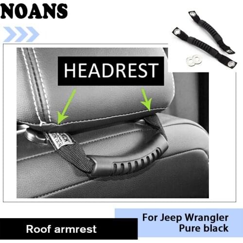 For Jeep Wrangler JK 2007-2017 Car Accessories Styling Roof Armrest Handle Protective Stickers Interior Decorative Covers