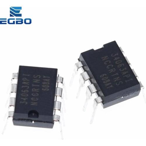 EGBO 20PCS MC34063API MC34063 34063 DIP8 DIP Boost or buck power DC/DC converter