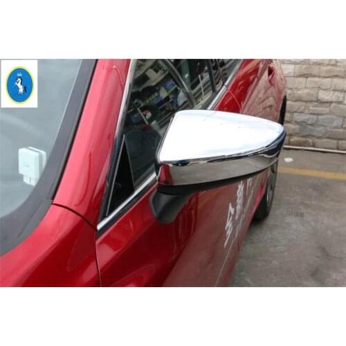 Chrome Rearview Mirrors Protective Cap Cover Trim 2 Pcs For Mazda 6 Sedan & Wagon 2016 2017 Accessories
