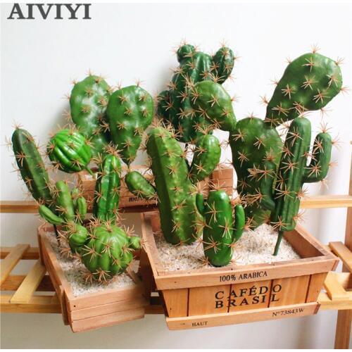 Foreign trade excellent products artificial succulent plant cactus green plant desktop creative DIY fake plant table holiday hom