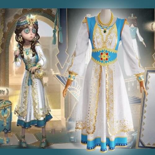 Game Identity V Cosplay Costumes Survivor Annie Lester Toy Merchant Cosplay Costume Shining Feather Skin Uniform Cloth Dress Hot