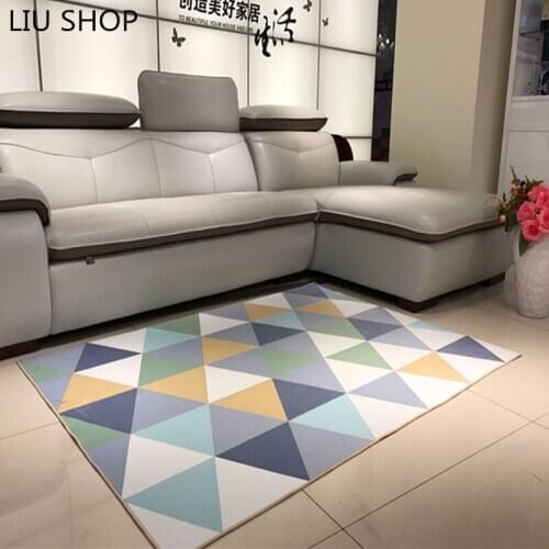 LIU North European style and modern simple carpet living room sofa table bedroom bedside carpet children play rug parlor tapetes