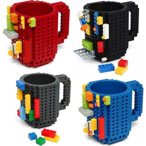Creative Building Brick Blocks Coffee Mug Creative Design Beer Mug Water Cup Funny Milk Holder Heat Resistant Tea Drinkware Gift