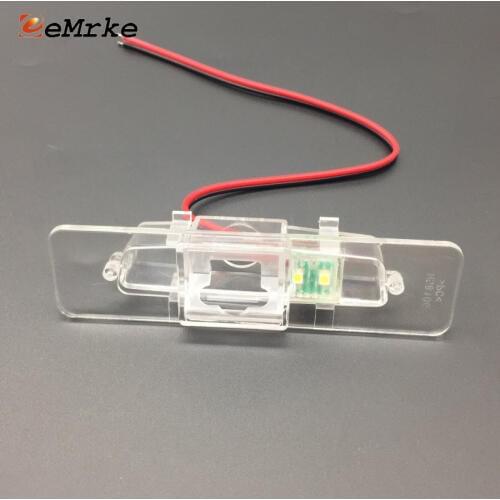 EEMRKE Car Rear View Camera Bracket License Plate Lights Housing Mount for Subaru Legacy BL BP 03-06 / Lebacy BM BR 2006-2012