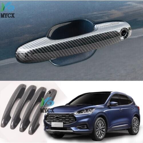 For Ford Escape Kuga 2020 2021 Door Handle Cover With Smart Key Hole Catch Cap Trim Molding