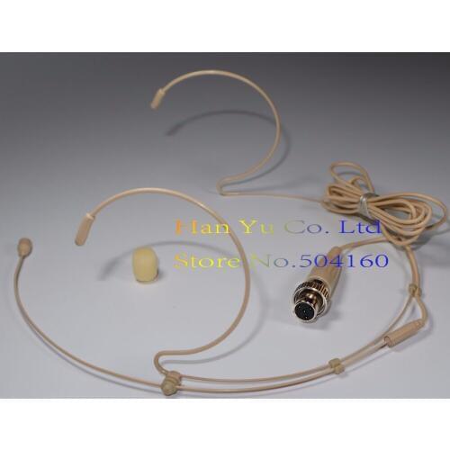 Mini XLR 4 Pin 4Pin Lock Earset Headset Microphone Headworn Mic For Mipro Wireless Bodypack Transmitter MI-909T ACT-100a ACT-200