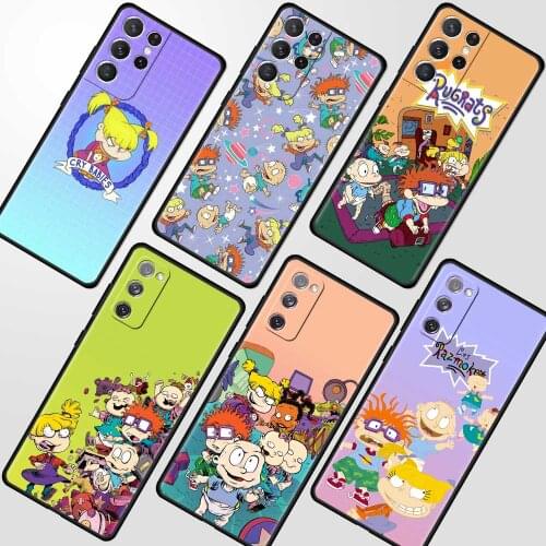 Cartoon Rugrat Anime Silicone Phone Case for Samsung Galaxy S21 Ultra S20 FE S10 Plus S9 S8 S10e S7 5G Soft Cover Fundas Capa