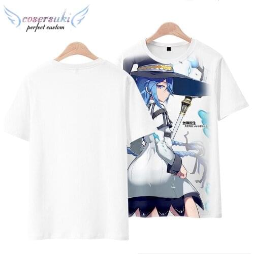 Mushoku Tensei anime short-sleeved T-shirt Roxy Migurdia Greyrat Japanese men and women two-dimensional clothes trend