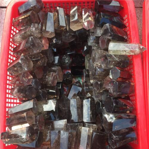 Natural Smoky Quartz Stone Price Crystal Points Healing Reiki Wands