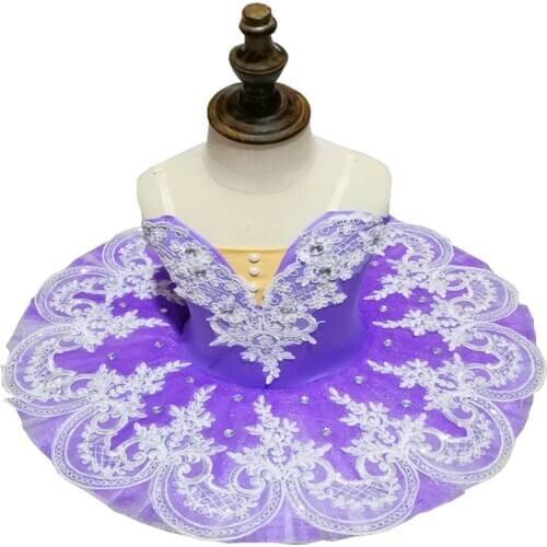 2020 New Professional childrens ballet skirt adult and girl lake ballet dance Tutu dress Sequin show Costume