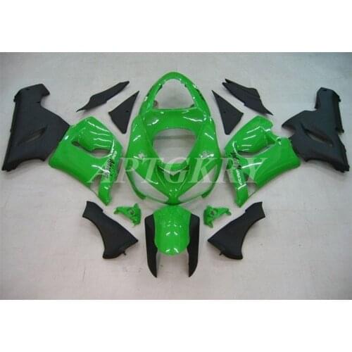 New ABS Plastic Shell Motorcycle Fairing kit Fit For Kawasaki Ninja ZX6R 636 ZX-6R 2005 2006 Bodywork set Green Black