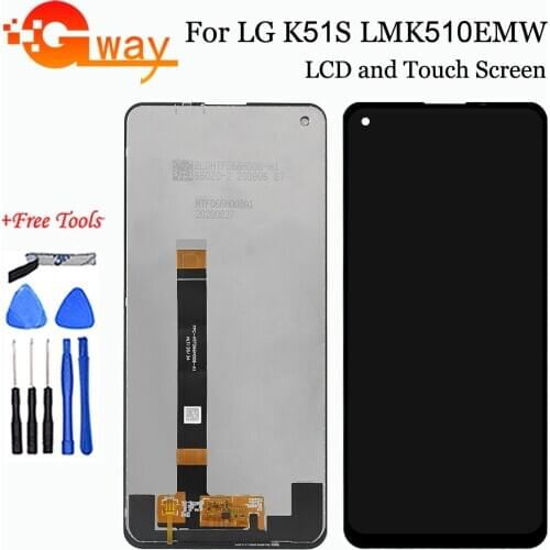 6.55" For LG K51S LCD Display Touch Screen Digitizer Assembly Replacement Accessory For LG K51S LMK510EMW LM-K510EMW LCD + Tools