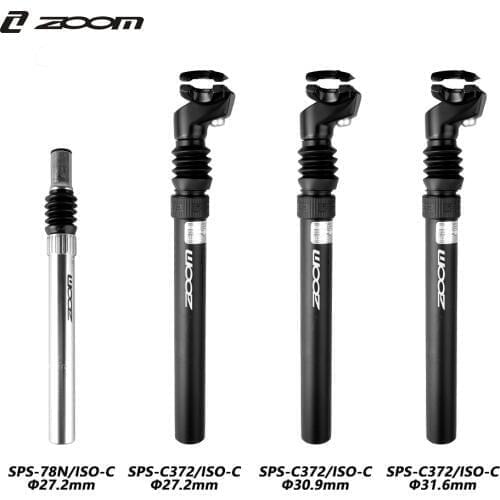 ZOOM seatpost 27.2/30.9/31.6mm X350mm Suspension Damper seat post Mountain bike Bicycle Seat post mtb Bike Parts