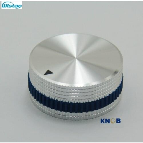 IWISTAO Solid Potentiometer Knob Whole Aluminum for HIFI Mixing Switch Volume Diameter 40mm High 18mm Silver DIY Free Shipping
