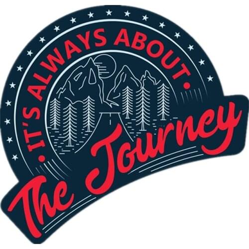 S40893# Various Sizes Funny Self-adhesive Decal The Journey Car Sticker Waterproof Auto Decors on Motorcycle Bumper Rear Window